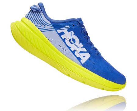 Hoka One One Carbon X Moški Road Tekaški Čevlji Modra / Roza SI-541780Y